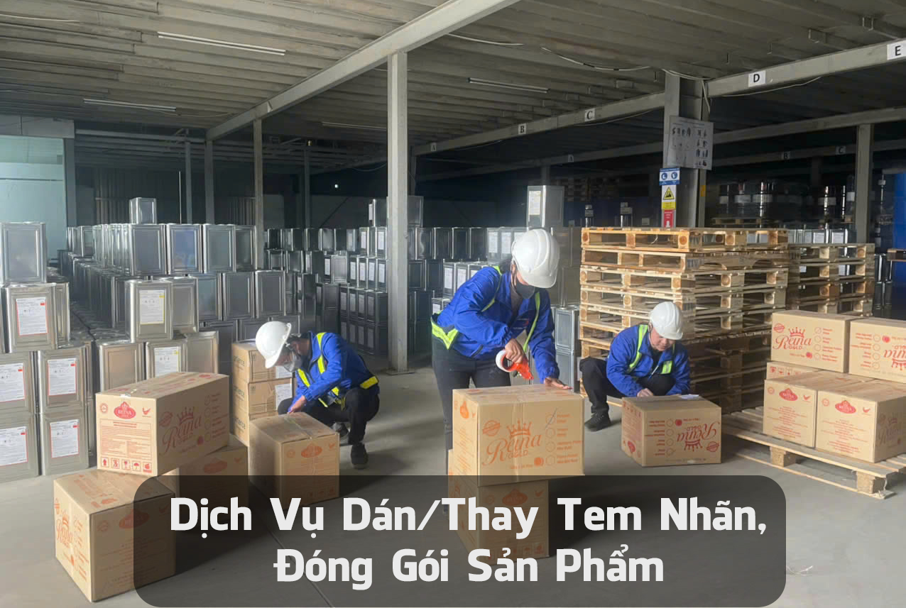 Dịch Vụ Dán/Thay Tem Nhãn, Đóng Gói Sản Phẩm